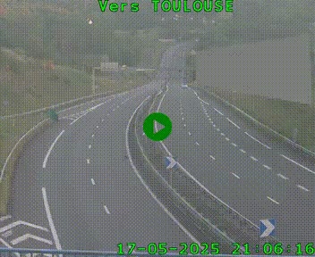 <h2>Caméra routière sur l'autoroute A20 à Noailles, en périphérie de Brive-la-Gaillarde. Vue orientée vers Toulouse</h2>