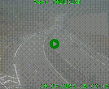 <h2>Caméra routière sur l'autoroute A20 à Noailles, en périphérie de Brive-la-Gaillarde. Vue orientée vers Toulouse</h2>