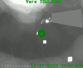 <h2>Caméra routière sur l'autoroute A20 à Noailles, en périphérie de Brive-la-Gaillarde. Vue orientée vers Toulouse</h2>
