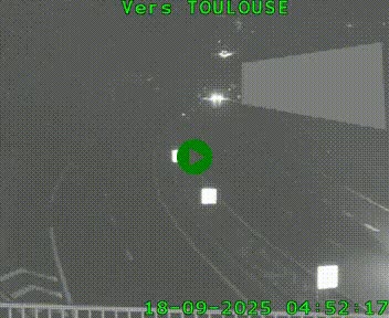 Caméra routière sur l'autoroute A20 à Noailles, en périphérie de Brive-la-Gaillarde. Vue orientée vers Toulouse