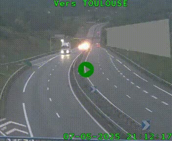 Caméra routière sur l'autoroute A20 à Noailles, en périphérie de Brive-la-Gaillarde. Vue orientée vers Toulouse