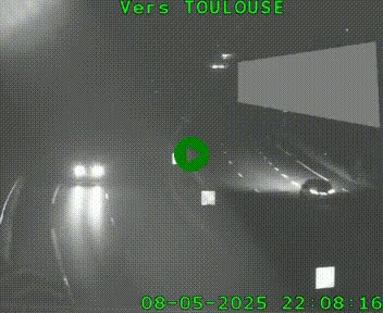 Caméra routière sur l'autoroute A20 à Noailles, en périphérie de Brive-la-Gaillarde. Vue orientée vers Toulouse