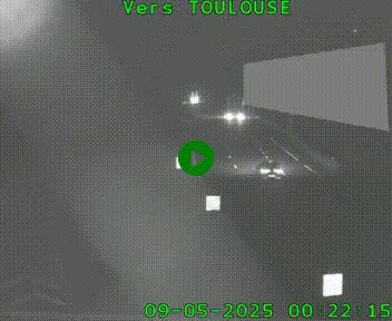 Caméra routière sur l'autoroute A20 à Noailles, en périphérie de Brive-la-Gaillarde. Vue orientée vers Toulouse
