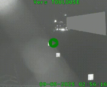 Caméra routière sur l'autoroute A20 à Noailles, en périphérie de Brive-la-Gaillarde. Vue orientée vers Toulouse