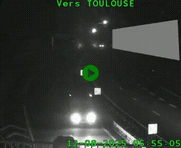 Caméra routière sur l'autoroute A20 à Noailles, en périphérie de Brive-la-Gaillarde. Vue orientée vers Toulouse