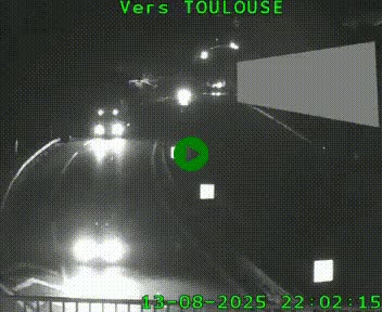 Caméra routière sur l'autoroute A20 à Noailles, en périphérie de Brive-la-Gaillarde. Vue orientée vers Toulouse
