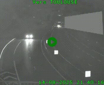 Caméra routière sur l'autoroute A20 à Noailles, en périphérie de Brive-la-Gaillarde. Vue orientée vers Toulouse