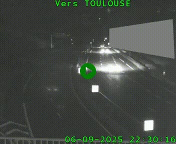 Caméra routière sur l'autoroute A20 à Noailles, en périphérie de Brive-la-Gaillarde. Vue orientée vers Toulouse