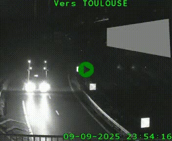 Caméra routière sur l'autoroute A20 à Noailles, en périphérie de Brive-la-Gaillarde. Vue orientée vers Toulouse