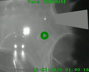 <h2>Caméra routière sur l'autoroute A20 à Noailles, en périphérie de Brive-la-Gaillarde. Vue orientée vers Toulouse</h2>