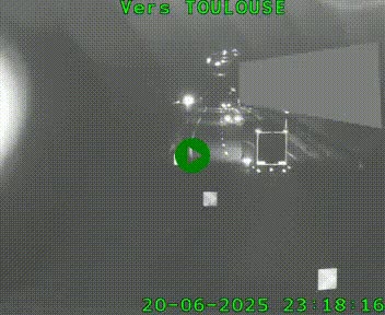 <h2>Caméra routière sur l'autoroute A20 à Noailles, en périphérie de Brive-la-Gaillarde. Vue orientée vers Toulouse</h2>
