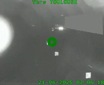 <h2>Caméra routière sur l'autoroute A20 à Noailles, en périphérie de Brive-la-Gaillarde. Vue orientée vers Toulouse</h2>