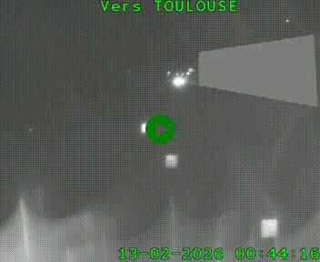 <h2>Caméra routière sur l'autoroute A20 à Noailles, en périphérie de Brive-la-Gaillarde. Vue orientée vers Toulouse</h2>