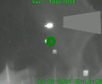 <h2>Caméra routière sur l'autoroute A20 à Noailles, en périphérie de Brive-la-Gaillarde. Vue orientée vers Toulouse</h2>