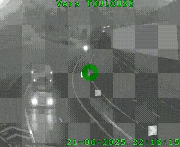<h2>Caméra routière sur l'autoroute A20 à Noailles, en périphérie de Brive-la-Gaillarde. Vue orientée vers Toulouse</h2>