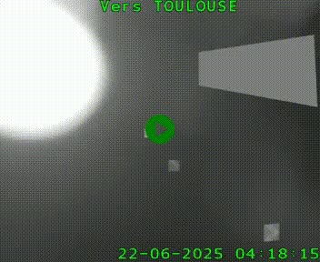 <h2>Caméra routière sur l'autoroute A20 à Noailles, en périphérie de Brive-la-Gaillarde. Vue orientée vers Toulouse</h2>