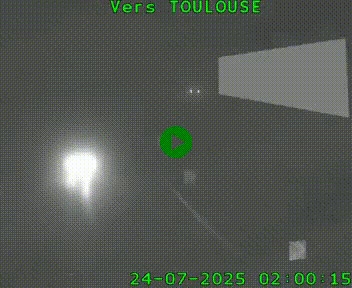 <h2>Caméra routière sur l'autoroute A20 à Noailles, en périphérie de Brive-la-Gaillarde. Vue orientée vers Toulouse</h2>