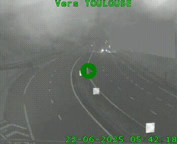 <h2>Caméra routière sur l'autoroute A20 à Noailles, en périphérie de Brive-la-Gaillarde. Vue orientée vers Toulouse</h2>