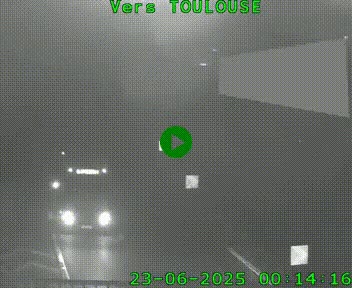 <h2>Caméra routière sur l'autoroute A20 à Noailles, en périphérie de Brive-la-Gaillarde. Vue orientée vers Toulouse</h2>