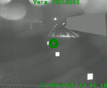 Caméra routière sur l'autoroute A20 à Noailles, en périphérie de Brive-la-Gaillarde. Vue orientée vers Toulouse