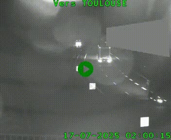 <h2>Caméra routière sur l'autoroute A20 à Noailles, en périphérie de Brive-la-Gaillarde. Vue orientée vers Toulouse</h2>