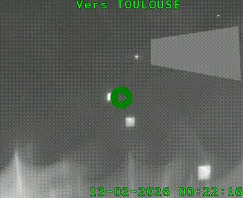 Caméra routière sur l'autoroute A20 à Noailles, en périphérie de Brive-la-Gaillarde. Vue orientée vers Toulouse