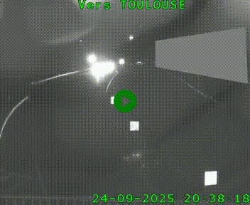 <h2>Caméra routière sur l'autoroute A20 à Noailles, en périphérie de Brive-la-Gaillarde. Vue orientée vers Toulouse</h2>