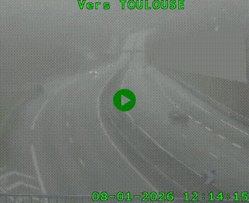 Caméra routière sur l'autoroute A20 à Noailles, en périphérie de Brive-la-Gaillarde. Vue orientée vers Toulouse