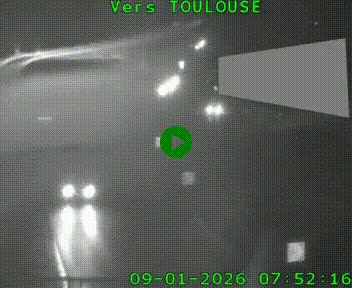 <h2>Caméra routière sur l'autoroute A20 à Noailles, en périphérie de Brive-la-Gaillarde. Vue orientée vers Toulouse</h2>