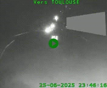 <h2>Caméra routière sur l'autoroute A20 à Noailles, en périphérie de Brive-la-Gaillarde. Vue orientée vers Toulouse</h2>