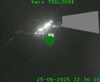 <h2>Caméra routière sur l'autoroute A20 à Noailles, en périphérie de Brive-la-Gaillarde. Vue orientée vers Toulouse</h2>