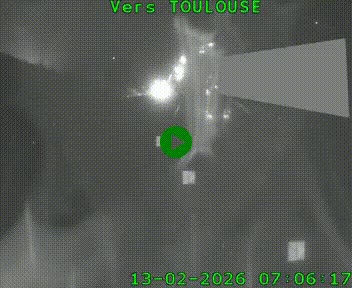 <h2>Caméra routière sur l'autoroute A20 à Noailles, en périphérie de Brive-la-Gaillarde. Vue orientée vers Toulouse</h2>