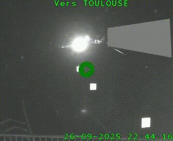 Caméra routière sur l'autoroute A20 à Noailles, en périphérie de Brive-la-Gaillarde. Vue orientée vers Toulouse