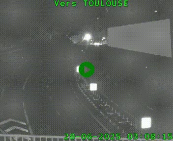 <h2>Caméra routière sur l'autoroute A20 à Noailles, en périphérie de Brive-la-Gaillarde. Vue orientée vers Toulouse</h2>