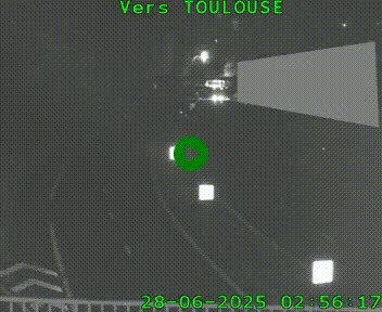 <h2>Caméra routière sur l'autoroute A20 à Noailles, en périphérie de Brive-la-Gaillarde. Vue orientée vers Toulouse</h2>