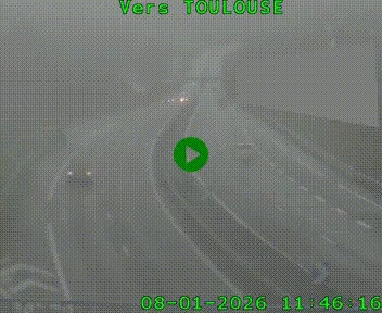 <h2>Caméra routière sur l'autoroute A20 à Noailles, en périphérie de Brive-la-Gaillarde. Vue orientée vers Toulouse</h2>
