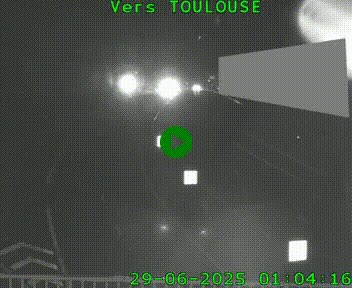<h2>Caméra routière sur l'autoroute A20 à Noailles, en périphérie de Brive-la-Gaillarde. Vue orientée vers Toulouse</h2>