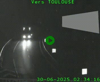 <h2>Caméra routière sur l'autoroute A20 à Noailles, en périphérie de Brive-la-Gaillarde. Vue orientée vers Toulouse</h2>