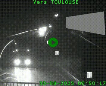 <h2>Caméra routière sur l'autoroute A20 à Noailles, en périphérie de Brive-la-Gaillarde. Vue orientée vers Toulouse</h2>