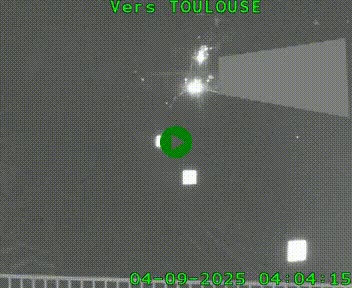 <h2>Caméra routière sur l'autoroute A20 à Noailles, en périphérie de Brive-la-Gaillarde. Vue orientée vers Toulouse</h2>