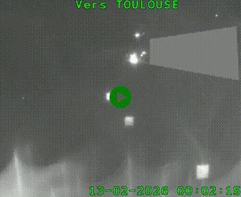 <h2>Caméra routière sur l'autoroute A20 à Noailles, en périphérie de Brive-la-Gaillarde. Vue orientée vers Toulouse</h2>