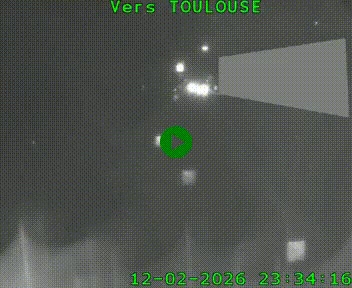 <h2>Caméra routière sur l'autoroute A20 à Noailles, en périphérie de Brive-la-Gaillarde. Vue orientée vers Toulouse</h2>