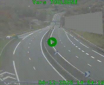 <h2>Caméra routière sur l'autoroute A20 à Noailles, en périphérie de Brive-la-Gaillarde. Vue orientée vers Toulouse</h2>
