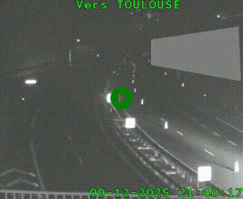 <h2>Caméra routière sur l'autoroute A20 à Noailles, en périphérie de Brive-la-Gaillarde. Vue orientée vers Toulouse</h2>