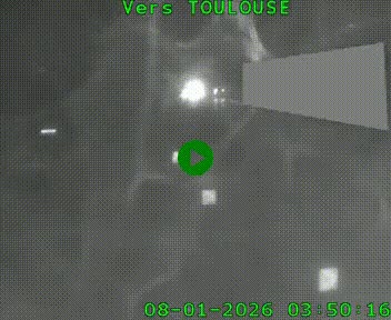 <h2>Caméra routière sur l'autoroute A20 à Noailles, en périphérie de Brive-la-Gaillarde. Vue orientée vers Toulouse</h2>