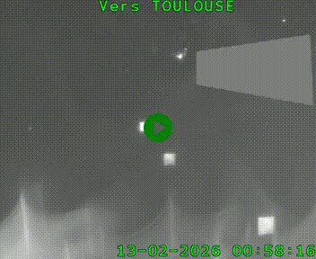 <h2>Caméra routière sur l'autoroute A20 à Noailles, en périphérie de Brive-la-Gaillarde. Vue orientée vers Toulouse</h2>