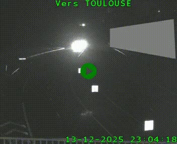 <h2>Caméra routière sur l'autoroute A20 à Noailles, en périphérie de Brive-la-Gaillarde. Vue orientée vers Toulouse</h2>