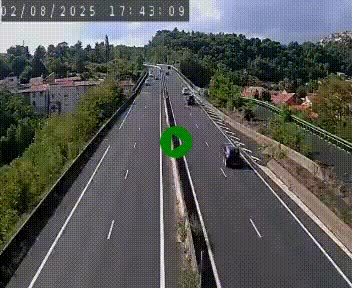 Caméra autoroute A75 à hauteur de Coudes, en direction de Clermont-Ferrand