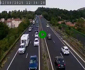 Caméra autoroute A75 à hauteur de Coudes, en direction de Clermont-Ferrand