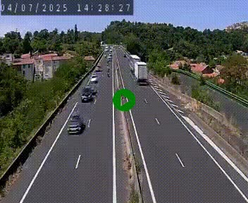 Caméra autoroute A75 à hauteur de Coudes, en direction de Clermont-Ferrand